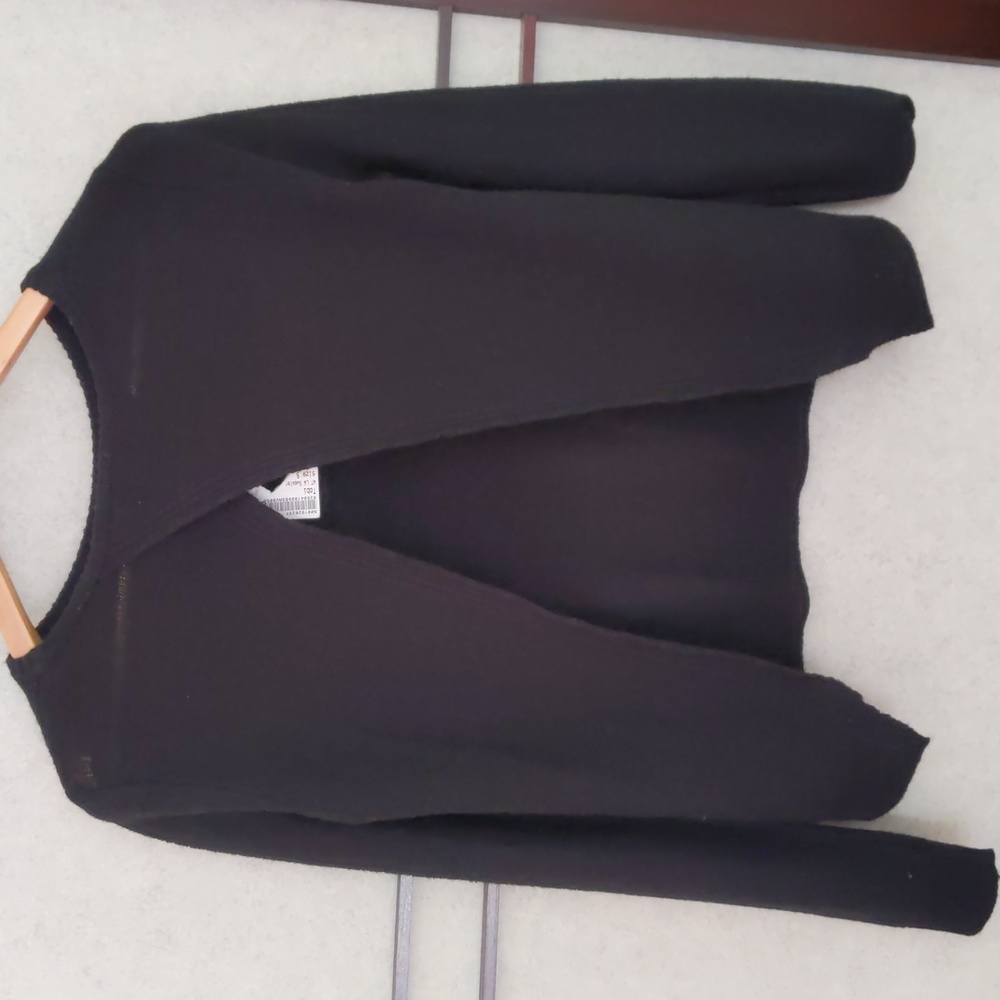 Tobi ‘Naya’ Women's Sz Small Open Split Back 3/4 Sleeve Crop Top Sweater  Junior